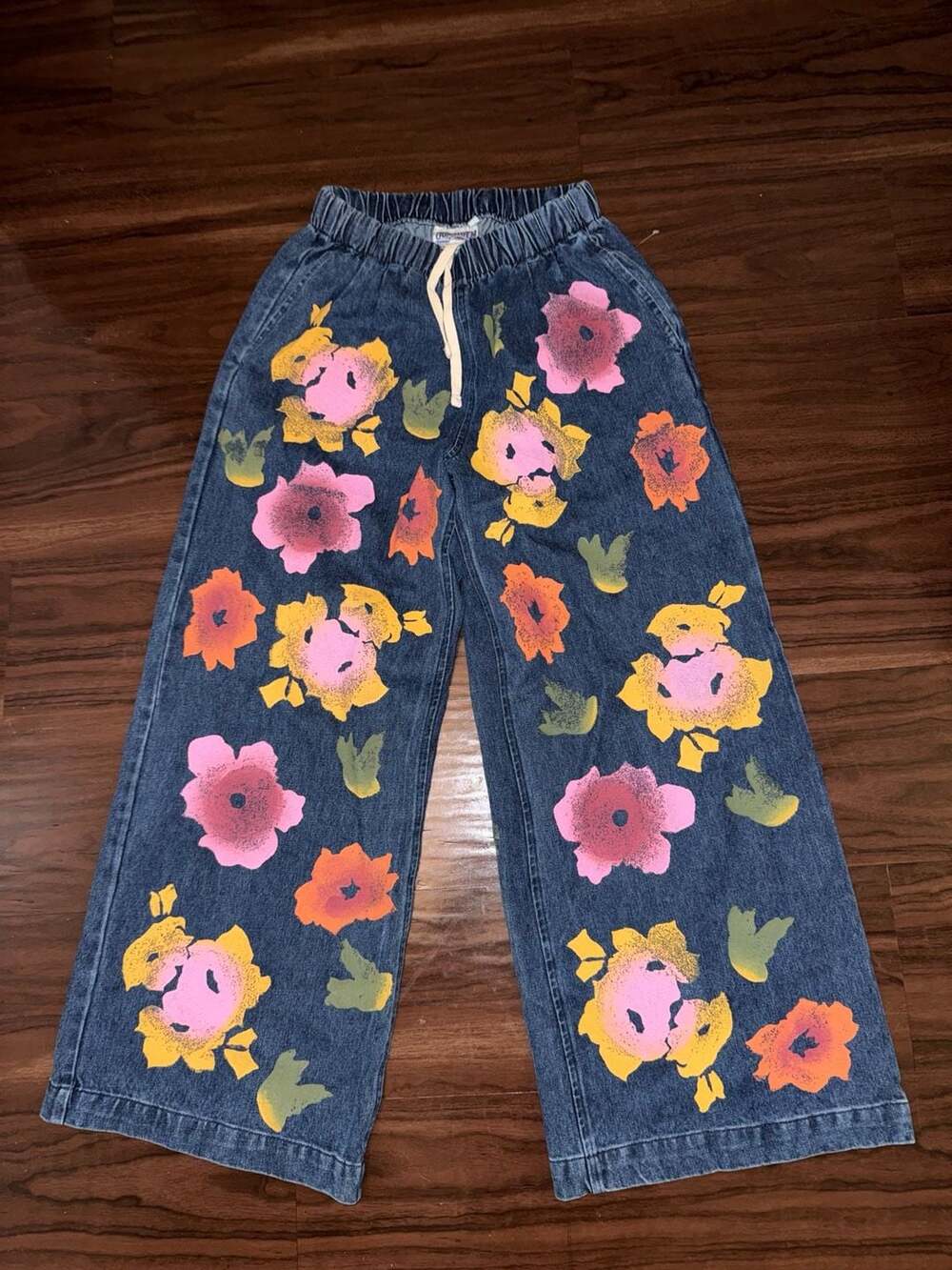 Jungmaven Floral Denim Disco Pant Size XS